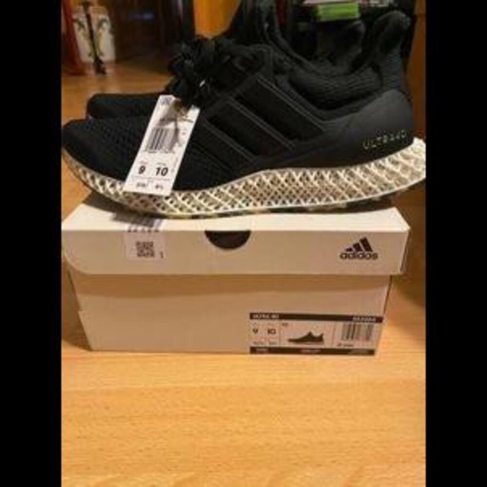 Adidas MEN ULTRA 4D- IG2264- Core Black / Core Black / Gold Metallic- US size 9